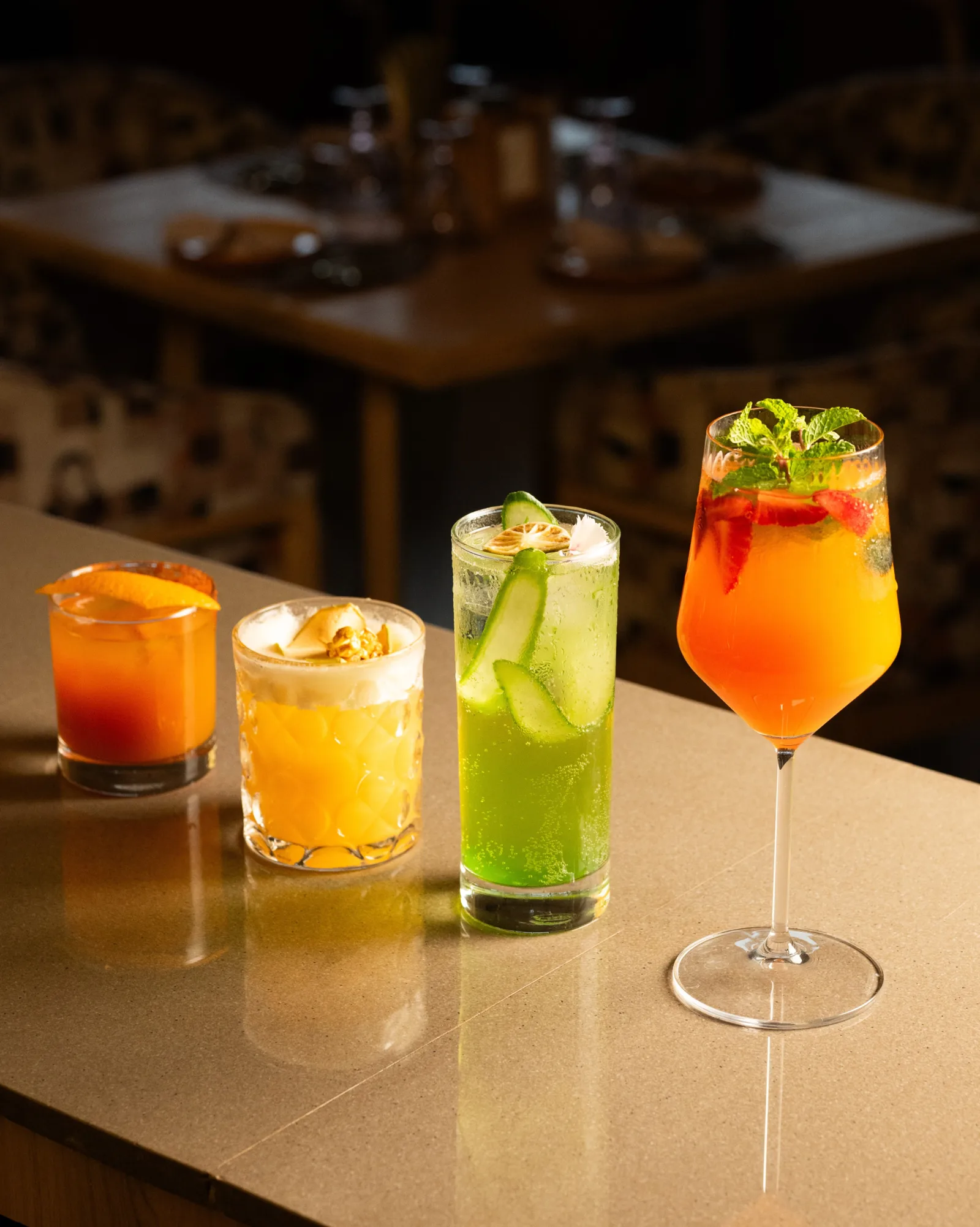 Zero-proof signature drinks at the bar